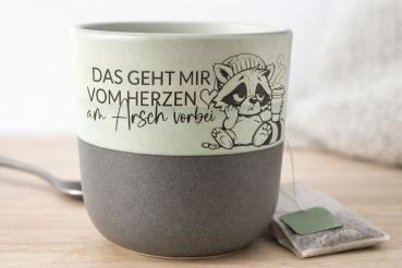 Teetasse "Das geht mir am Arsch vorbei"